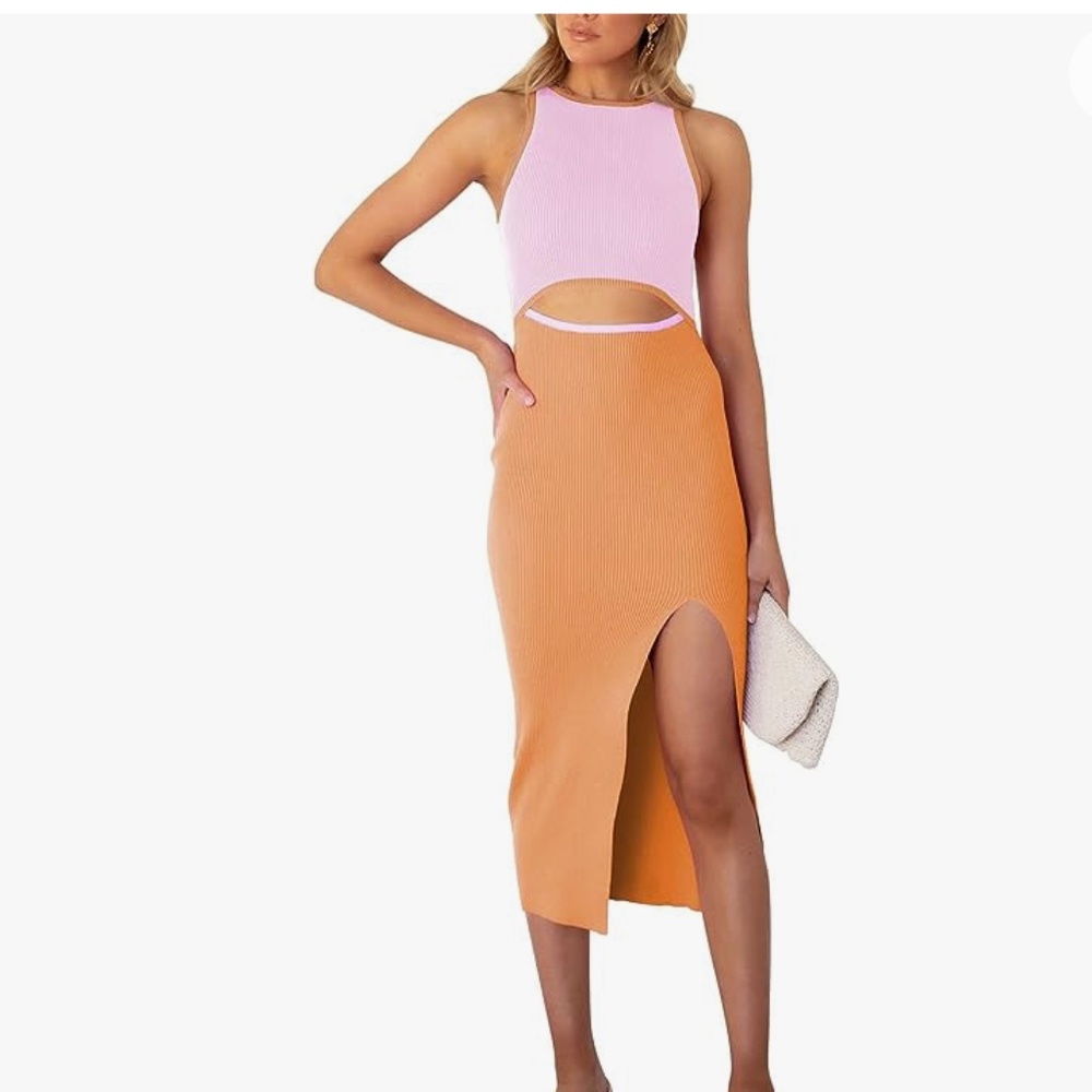 Cut out midi dress